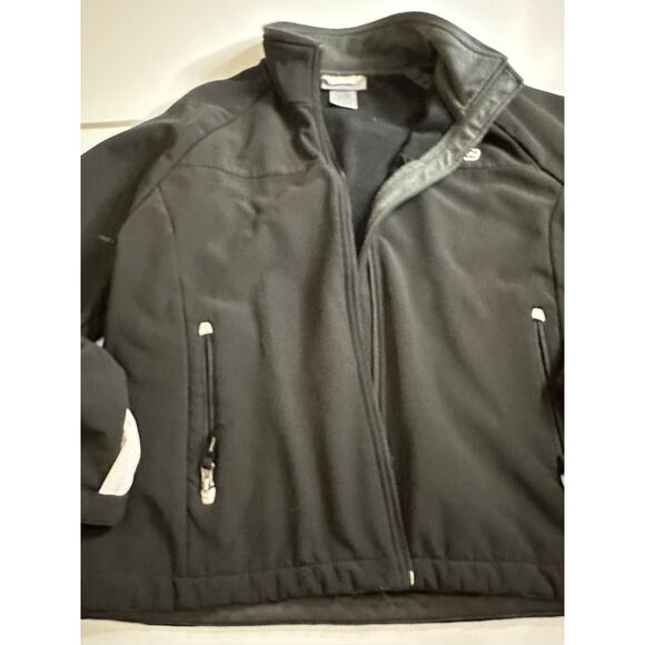 Women XL Black Jacket Shell Outer Fleece Inner comfort soft zip pockets sport - Picture 3 of 10